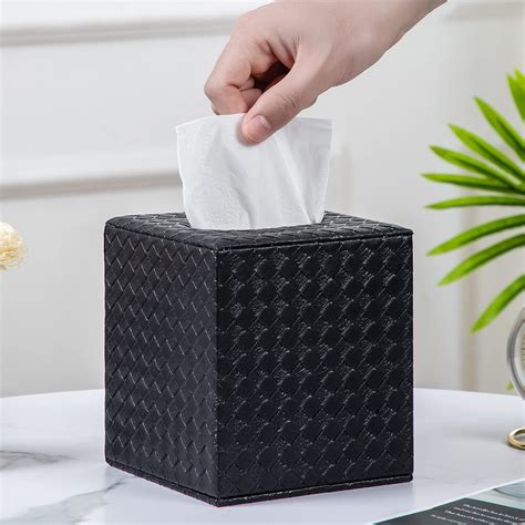 metal square box tissue with decorative plates|mDesign Metal Square Tissue Box Cover for Bathroom .